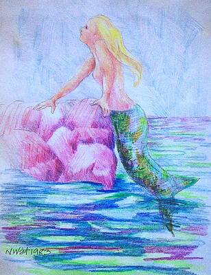 Mermaid A by Nancy Wait Mermaid A by Nancy Wait