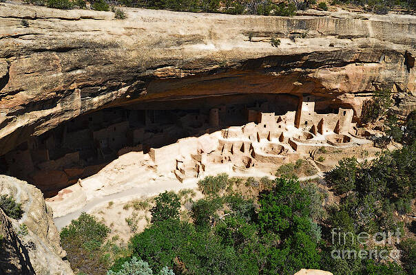 Wall Art - Digital Art - Mesa Verde National Park Cliff Palace Anasazi Ruin Diffuse Glow by Shawn O'Brien