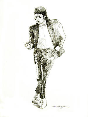 Michael Jackson 'Smooth Criminal' Drawing In Anime Style - Michael