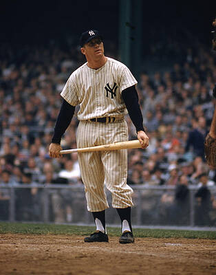 Mickey Mantle in Yankee Stadium by Retro Images Archive Mickey Mantle in Yankee Stadium by Retro Images Archive