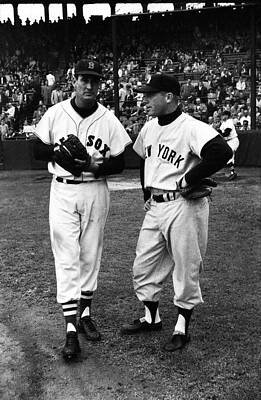 Wall Art - Photograph - Mickey Mantle With Ted Williams by Retro Images Archive