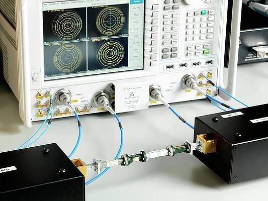 Wall Art - Photograph - Millimetre Radio Waveguide Testing by Science Photo Library