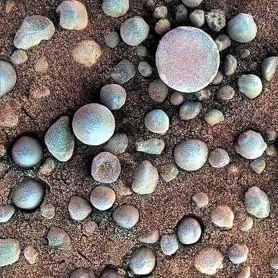 Wall Art - Photograph - Mineral Pebbles On Mars by Science Photo Library