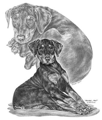 Mischief ... Moi? - Doberman Pinscher Puppy by Kelli Swan Mischief ... Moi? - Doberman Pinscher Puppy by Kelli Swan
