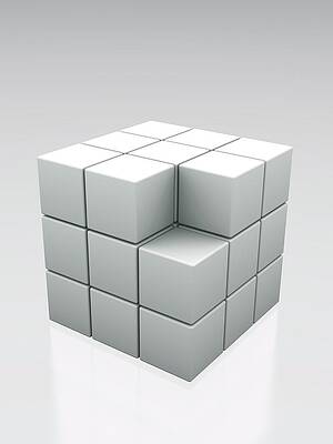 Wall Art - Photograph - Missing Cube by Science Photo Library