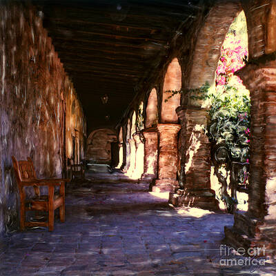 Wall Art - Photograph - Mission Walkway San Juan Capistrano by Glenn McNary