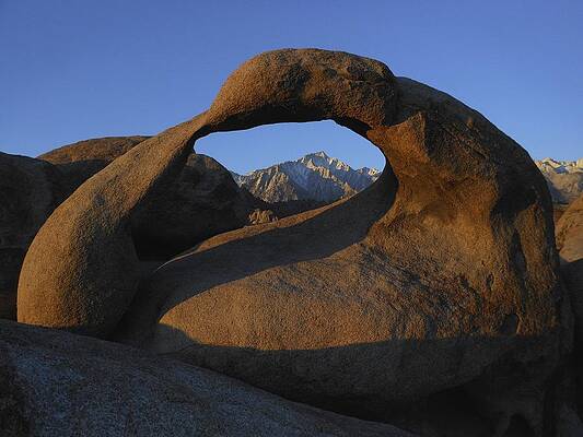 Mobius Arch and Snow Capped Peak by Don Kreuter Mobius Arch and Snow Capped Peak by Don Kreuter