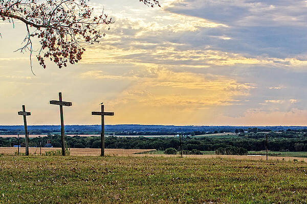 Wall Art - Photograph - Mocking Bird On A Cross by Kevin Anderson