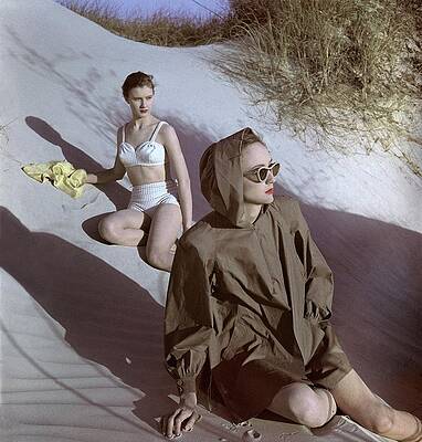 Wall Art - Photograph - Models On Sand Dunes by Luis Lemus