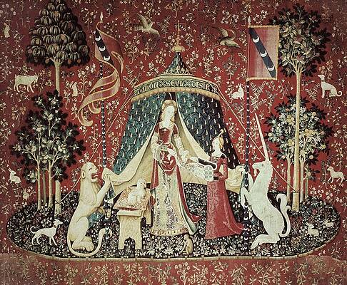 Wall Art - Photograph - Mon Seul Desir To My Only Desire. 1490 by Everett