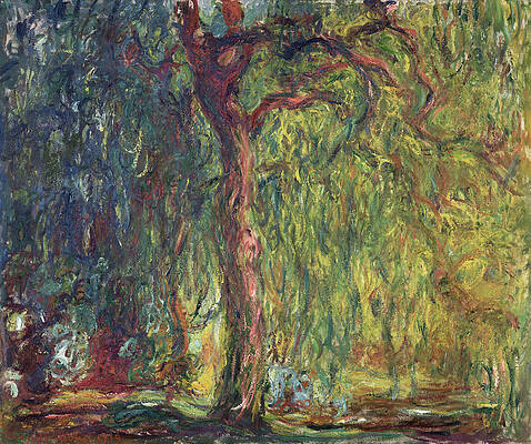 Wall Art - Painting - Monet Weeping Willow by Granger