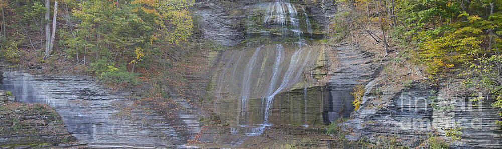 Waterfall Photograph - Montour Panorama by William Norton