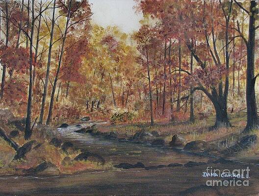 Moody Woods in Fall by Dana Carroll Moody Woods in Fall by Dana Carroll