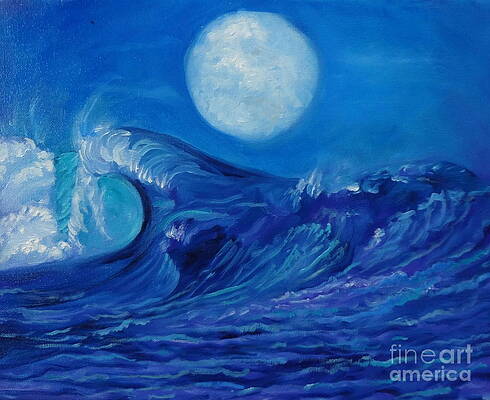 Ocean Ripple Painting by Michelle Iglesias - Fine Art America