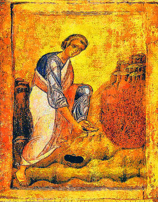 Moses and the burning bush by George Rossidis Moses and the burning bush by George Rossidis