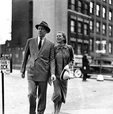 Wall Art - Photograph - Mr. And Mrs. Francis C. Thayer II On A Street by Frances McLaughlin-Gill