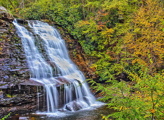 Muddy Creek Waterfall in Autumn by SCB Captures Muddy Creek Waterfall in Autumn by SCB Captures