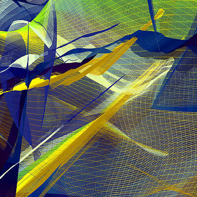  Digital Art - Multicolor Mesh by Joy McKenzie