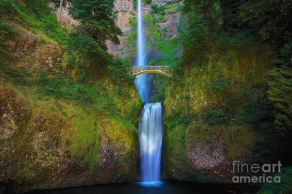 Wall Art - Photograph - Multnomah Waterfall Portland Oregon by Mel Ashar