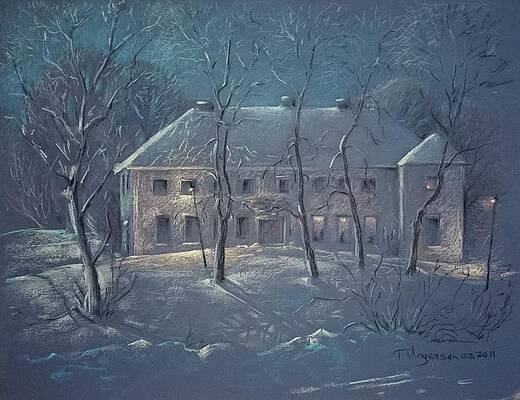 Munalaskme manor in lights by Taimi Ungerson