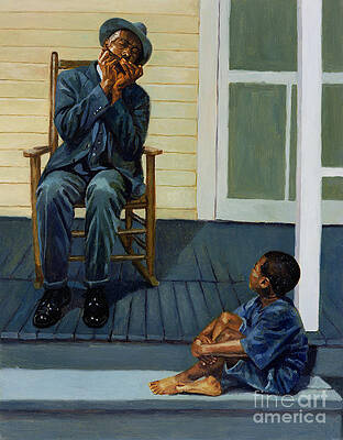 Wall Art - Painting - Music Lesson Number 1 by Colin Bootman