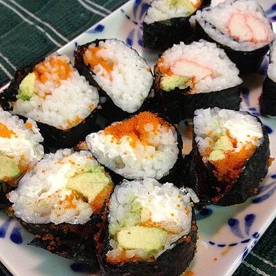 Wall Art - Photograph - My First Attempt At Making #sushi by Melissa Lutes