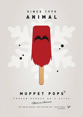 Wall Art - Digital Art - My MUPPET ICE POP - Animal by Chungkong Art