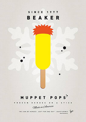 Wall Art - Digital Art - My MUPPET ICE POP - Beaker by Chungkong Art