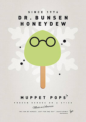 Wall Art - Digital Art - My MUPPET ICE POP - Dr Bunsen Honeydew by Chungkong Art