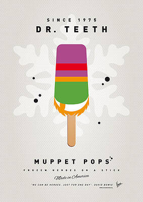 Wall Art - Digital Art - My MUPPET ICE POP - Dr Teeth by Chungkong Art