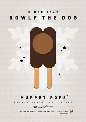 Wall Art - Digital Art - My MUPPET ICE POP - Rowlf by Chungkong Art