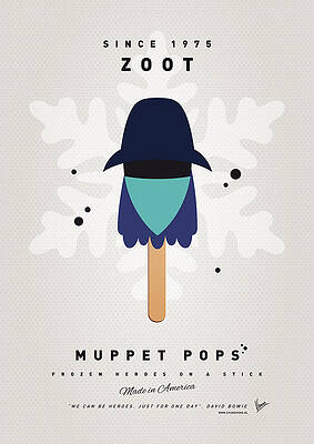 Wall Art - Digital Art - My MUPPET ICE POP - Zoot by Chungkong Art