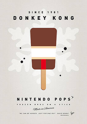 Wall Art - Digital Art - My NINTENDO ICE POP - Donkey Kong by Chungkong Art