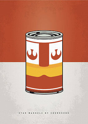 Wall Art - Digital Art - My Star Warhols Luke Skywalker Minimal Can Poster by Chungkong Art