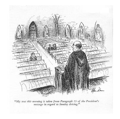 Wall Art - Drawing - My Text This Morning Is Taken From Paragraph 15 by Alan Dunn