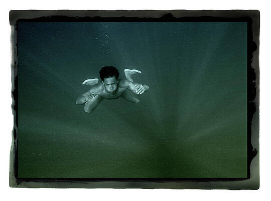 Wall Art - Photograph - Naked Underwater by Simon O'Dwyer