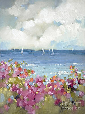 Wall Art - Painting - Nantucket Sea Roses by Joyce Hicks