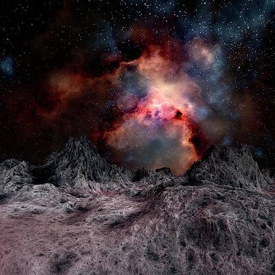 Wall Art - Photograph - Nebula Seen From An Alien Planet by Science Photo Library