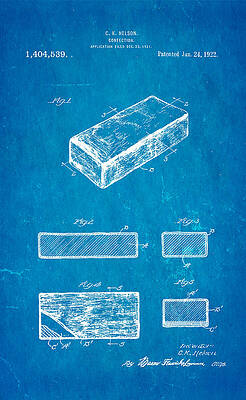 Wall Art - Photograph - Nelson Eskimo Pie Patent Art 1922 Blueprint by Ian Monk