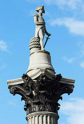 Wall Art - Photograph - Nelson's Column Statue by Science Photo Library