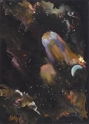 New Moon Nebula by Nataya Crow New Moon Nebula by Nataya Crow