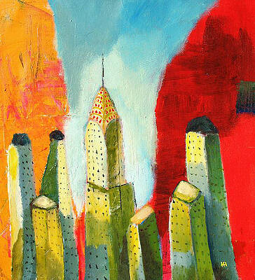 new york city with Chrysler building by Habib Ayat new york city with Chrysler building by Habib Ayat
