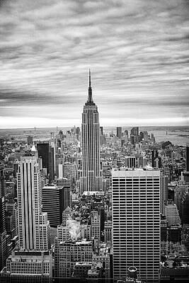 Black and White Photo of New York Skyline by Dave Beckerman Black and White Photo of New York Skyline by Dave Beckerman
