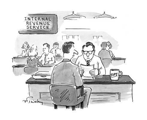 Wall Art - Drawing - New Yorker April 7th, 1997 by Mike Twohy