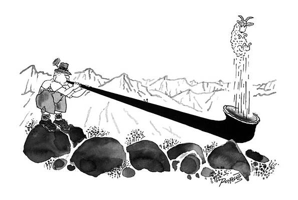 Wall Art - Drawing - New Yorker April 8th, 1996 by Peter Porges