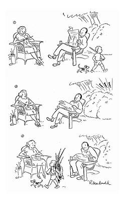 Wall Art - Drawing - New Yorker August 19th, 1944 by Roberta Macdonald