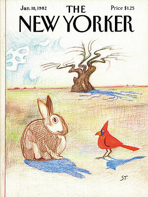 Wall Art - Painting - New Yorker January 18th, 1982 by Saul Steinberg