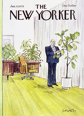 Wall Art - Painting - New Yorker January 30th 1978 by Charles D Saxon