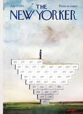 Wall Art - Painting - New Yorker July 22nd, 1972 by Saul Steinberg