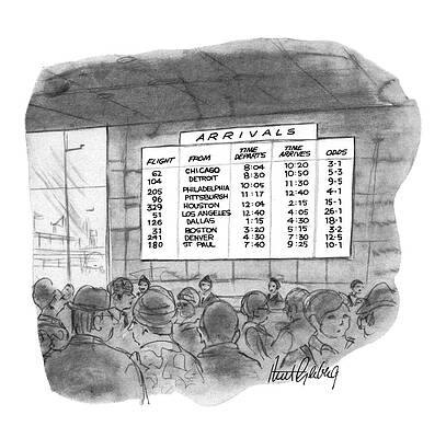 Wall Art - Drawing - New Yorker July 4th, 1970 by Mort Gerberg